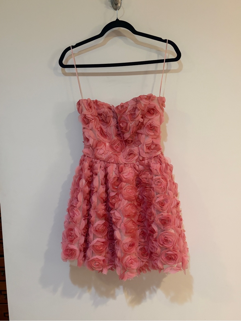 Anthropologie Pink Rosette Party Dress - Sleeveless Floral